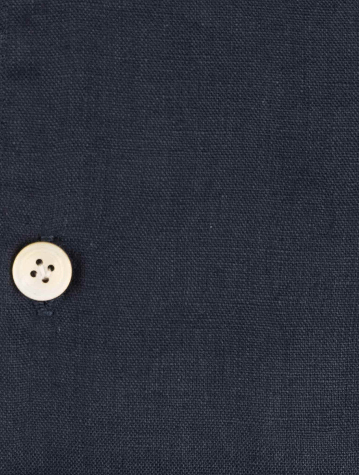 Kiton Blue Navy Linen Shirt