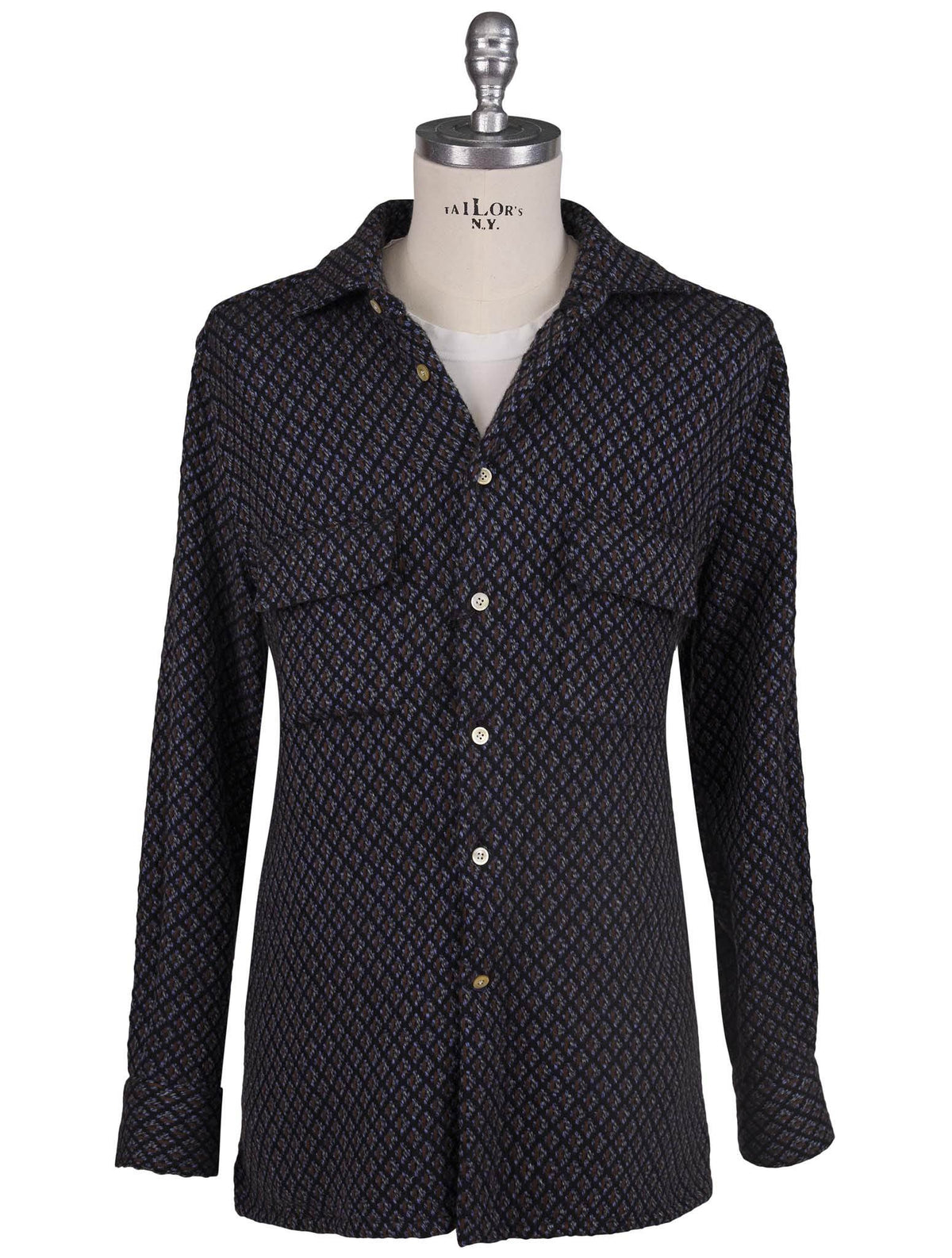 Kiton Multicolor Cashmere Shirt