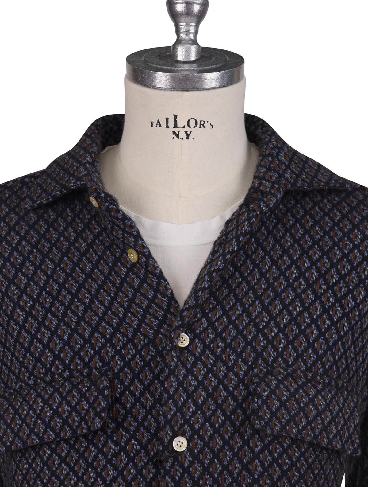 Kiton Multicolor Cashmere Shirt