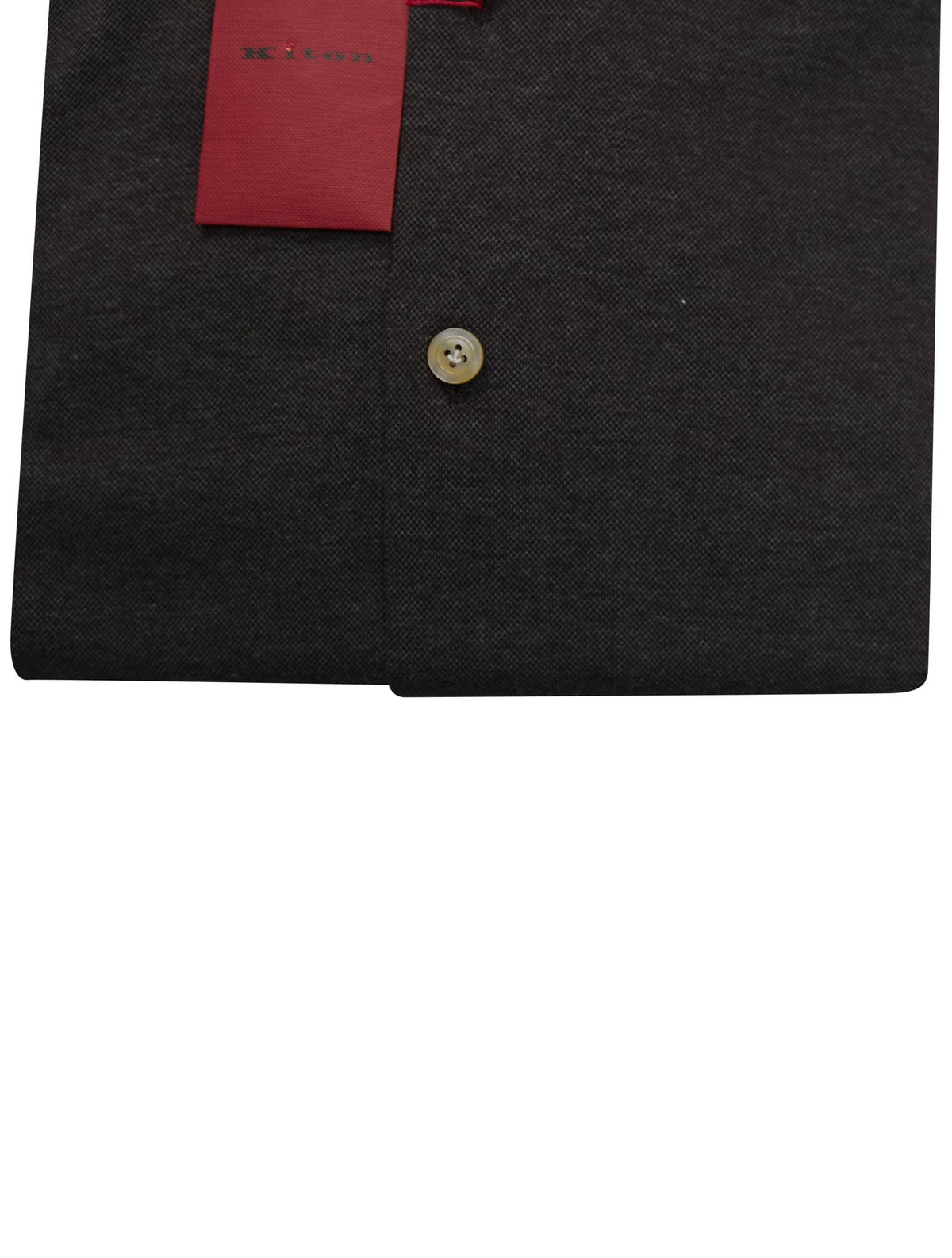 Kiton Gray Cotton Shirt