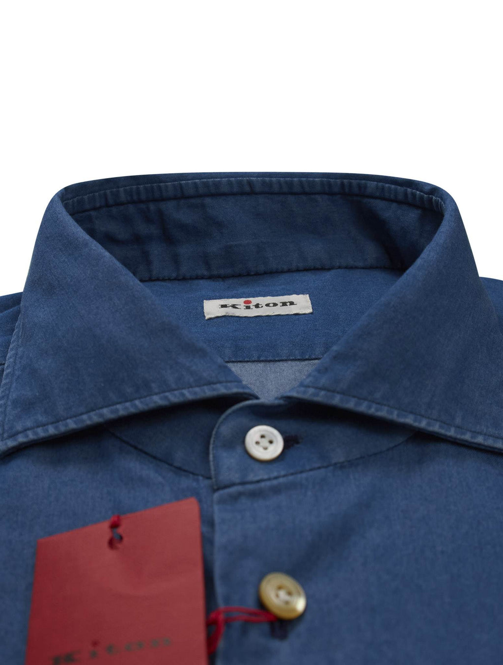 Kiton Kiton Blue Cotton Shirt Blue 001