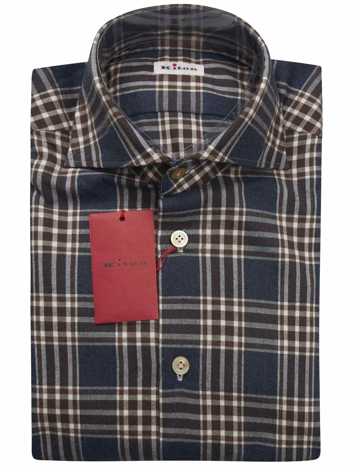 Kiton Multicolor Cotton Shirt
