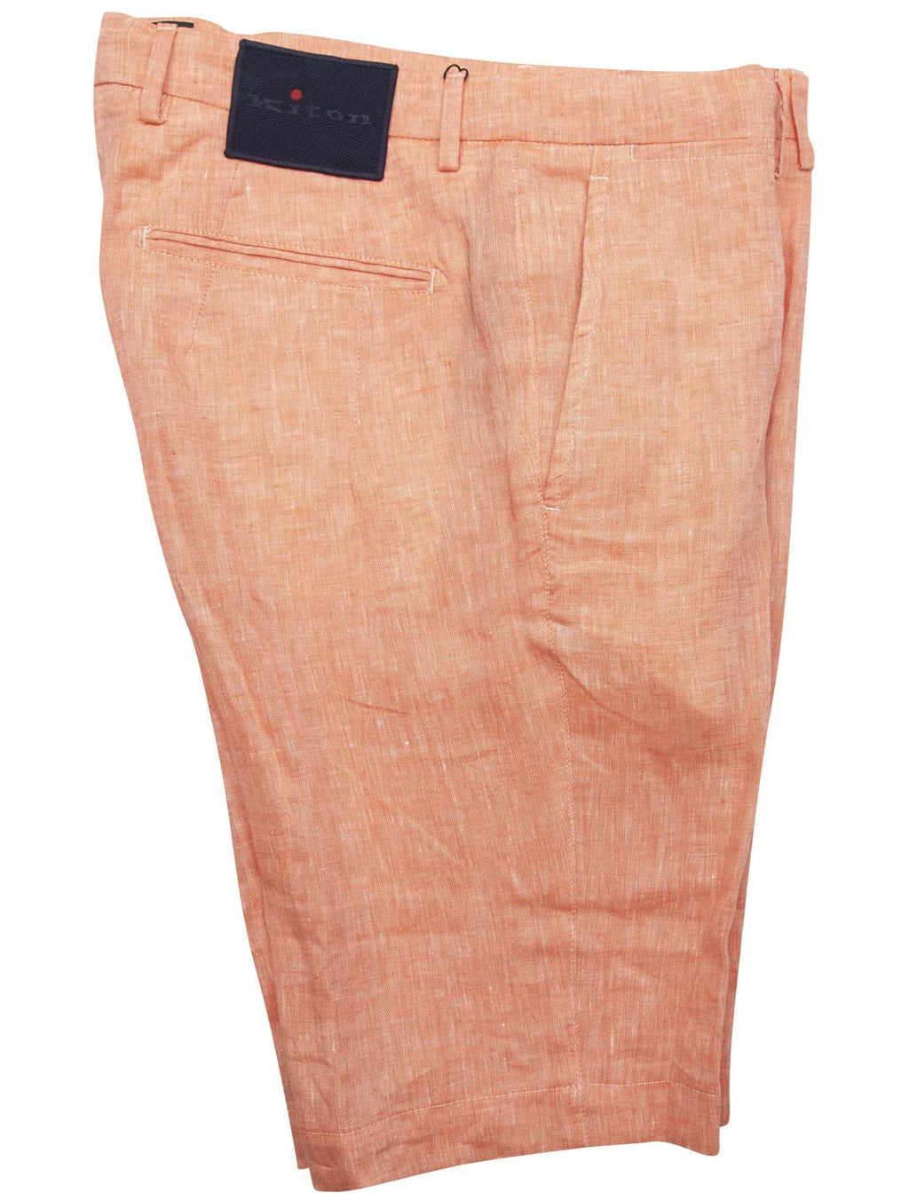 Kiton Kiton Orange Linen Short Pants Orange 000