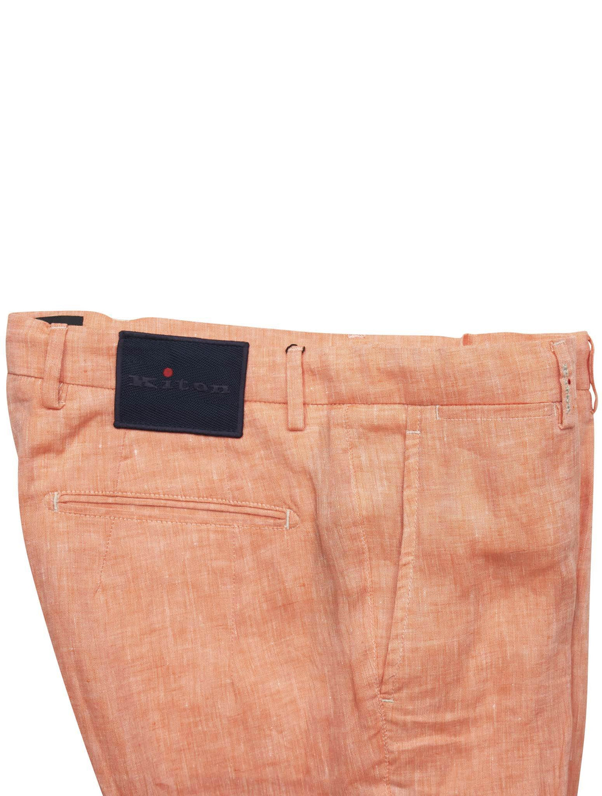 Kiton Orange Linen Short Pants