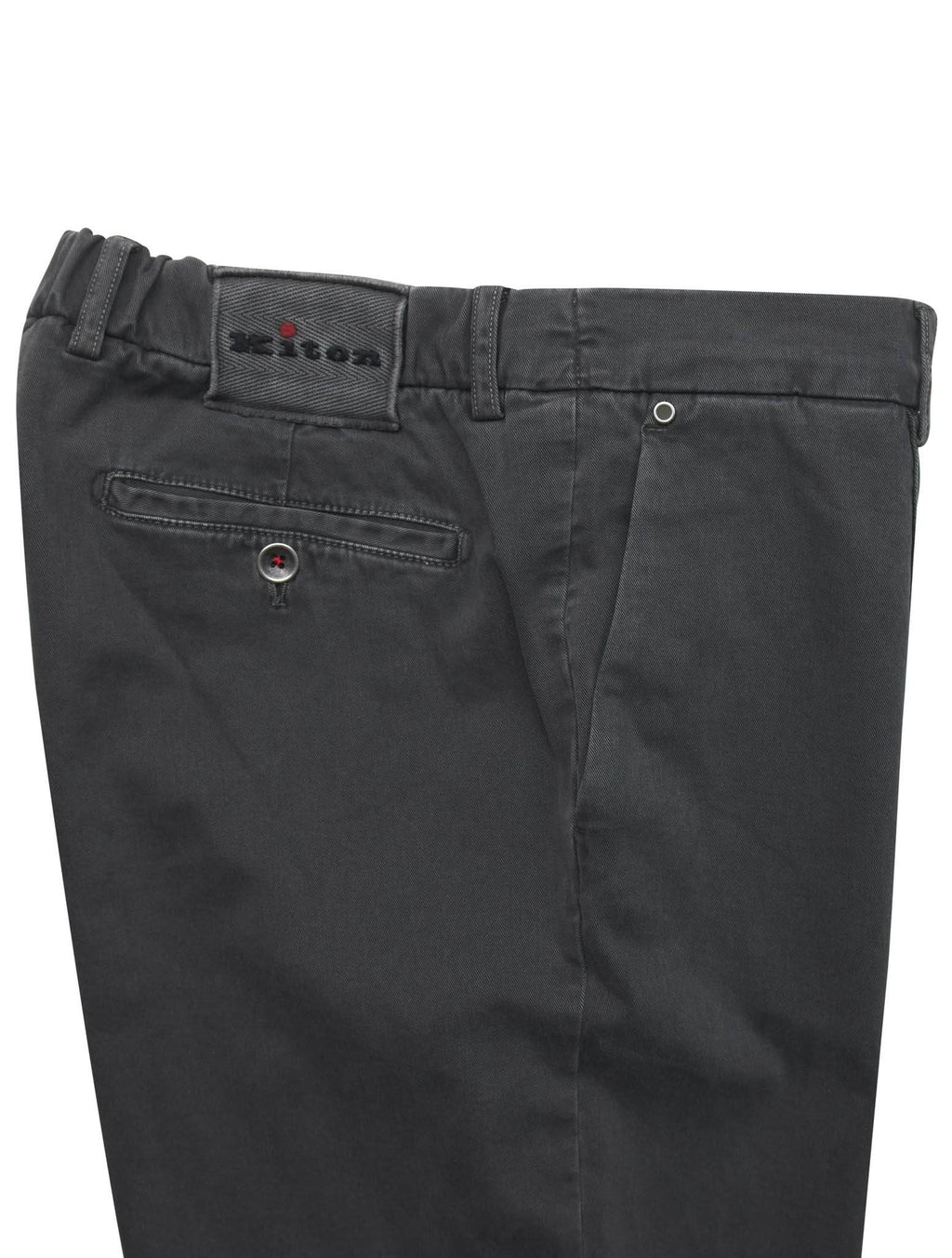 Kiton Gray Cotton Cashmere Ea Pants