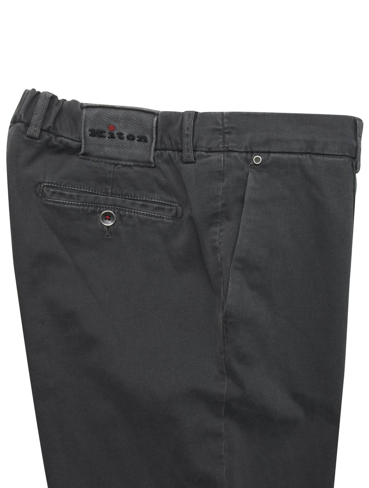 Kiton Gray Cotton Cashmere Ea Pants