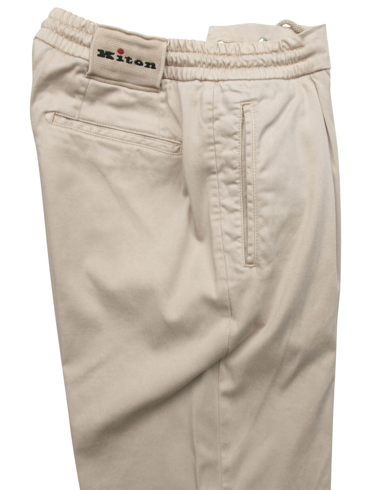 Kiton Beige Ly Cotton Ea Pants