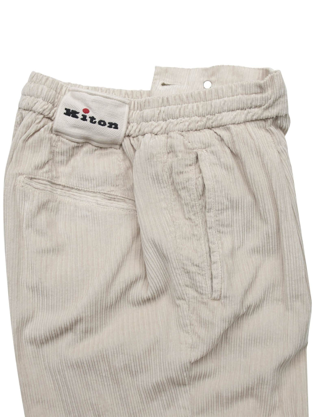 Kiton Beige Cotton Pants
