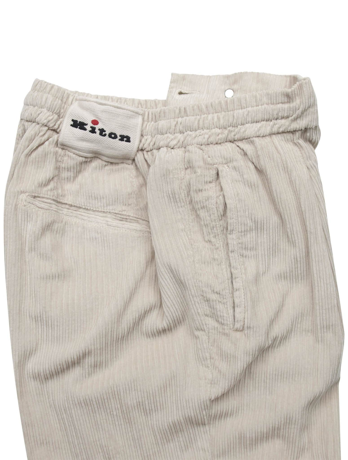 Kiton Beige Cotton Pants