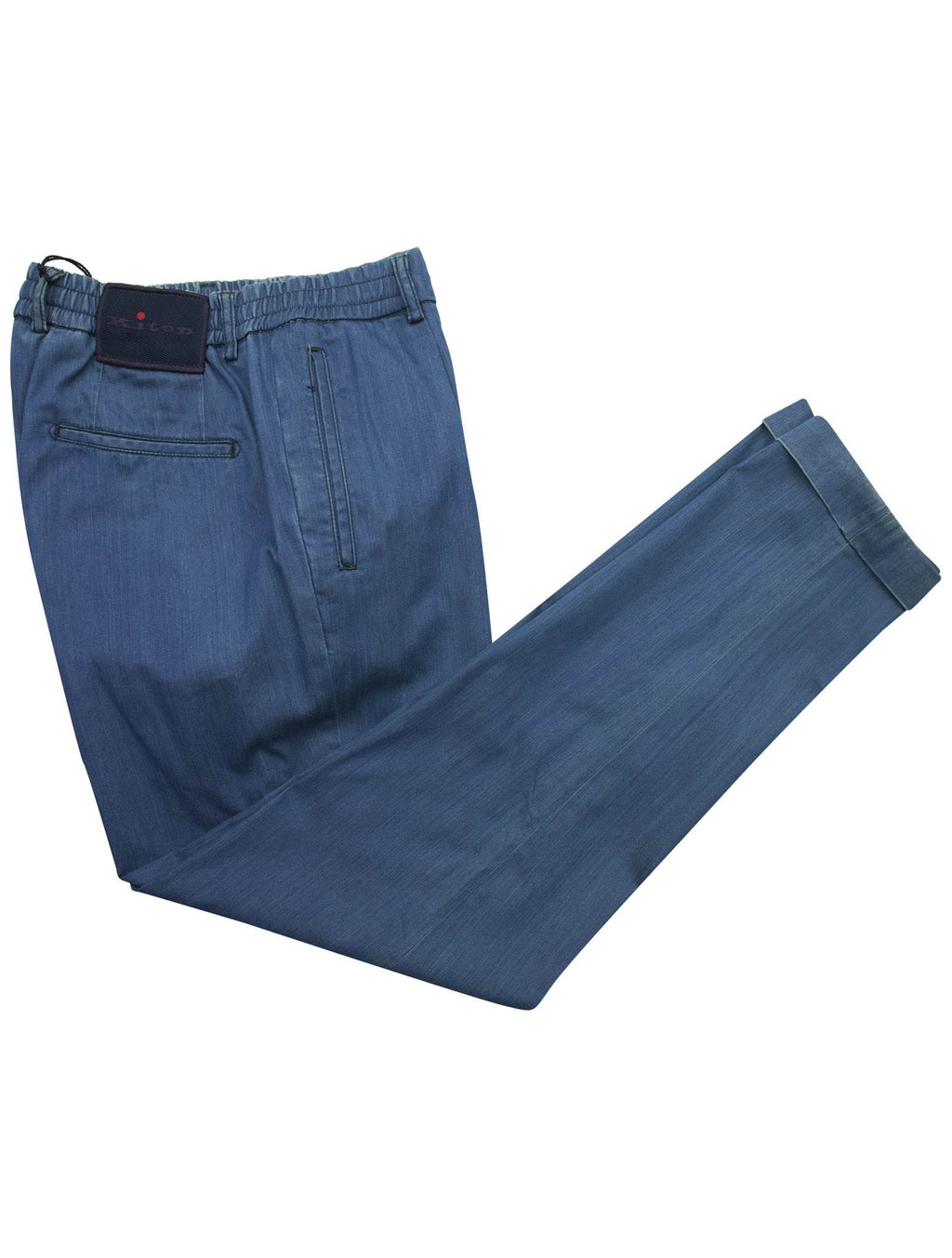 Kiton Blue Cotton Ea Pants