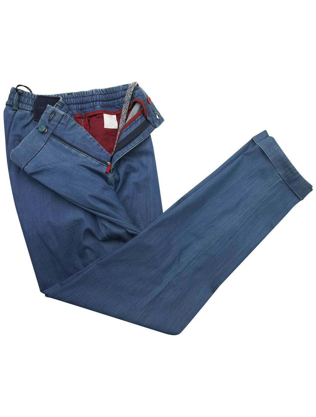 Kiton Kiton Blue Cotton Ea Pants Blue 001