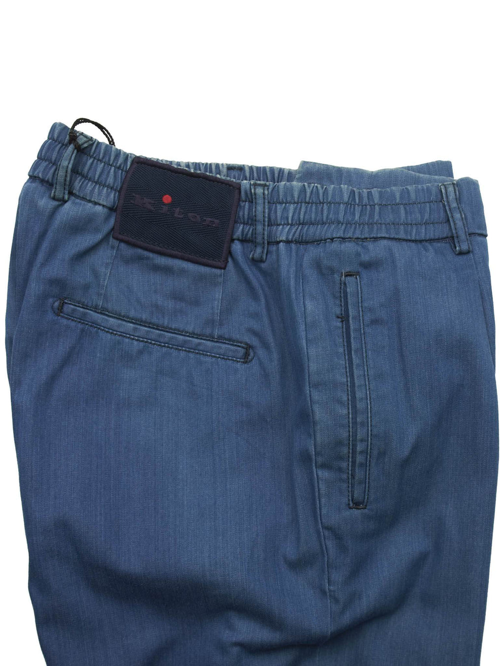 Kiton Blue Cotton Ea Pants