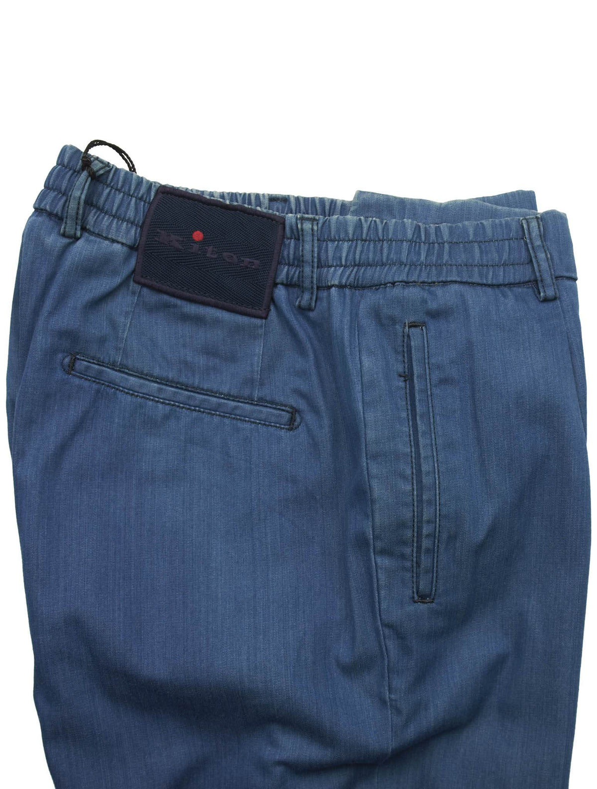 Kiton Blue Cotton Ea Pants