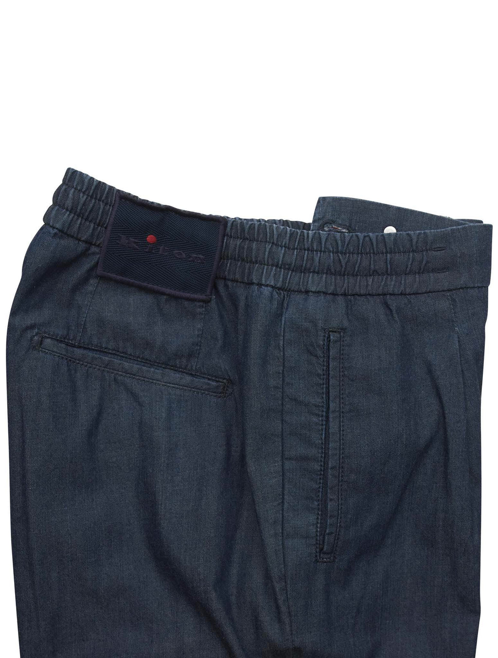 Kiton Blue Cotton Jeans
