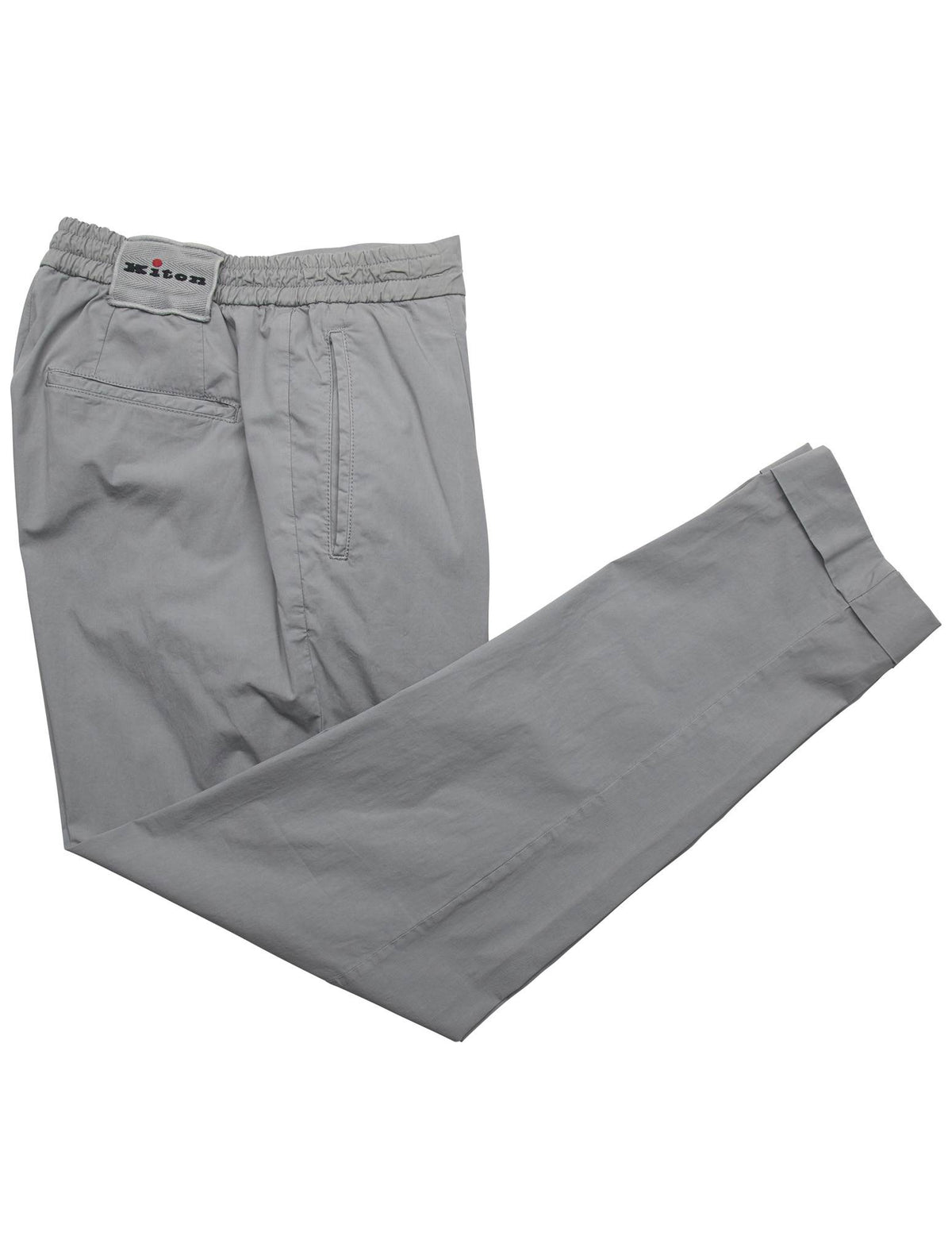Kiton Gray Cotton Ea Pants