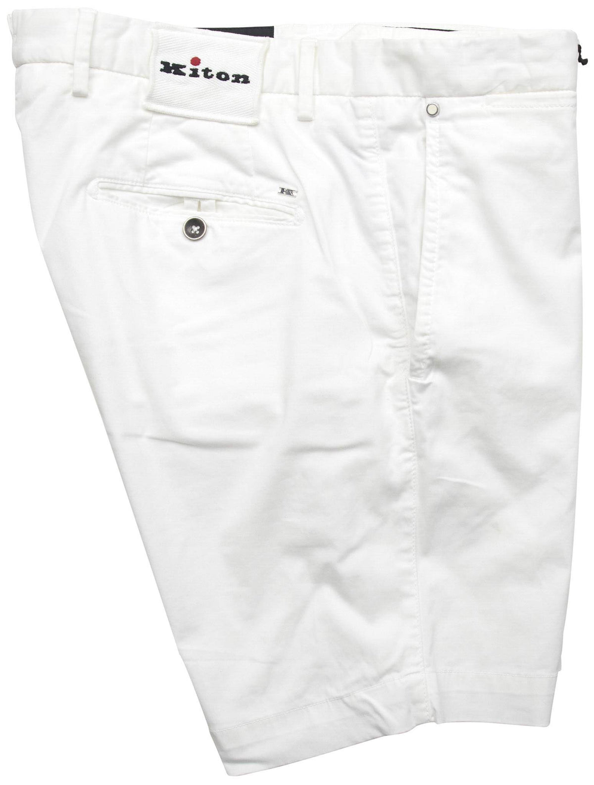 Kiton White Cotton Ea Short Pants