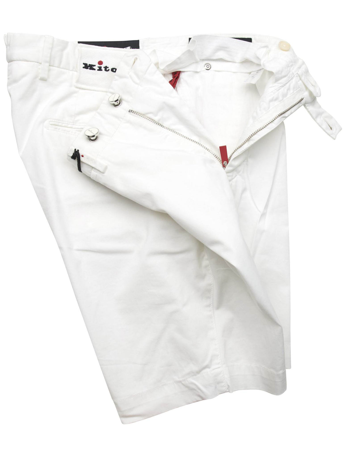 Kiton Kiton White Cotton Ea Short Pants White 001