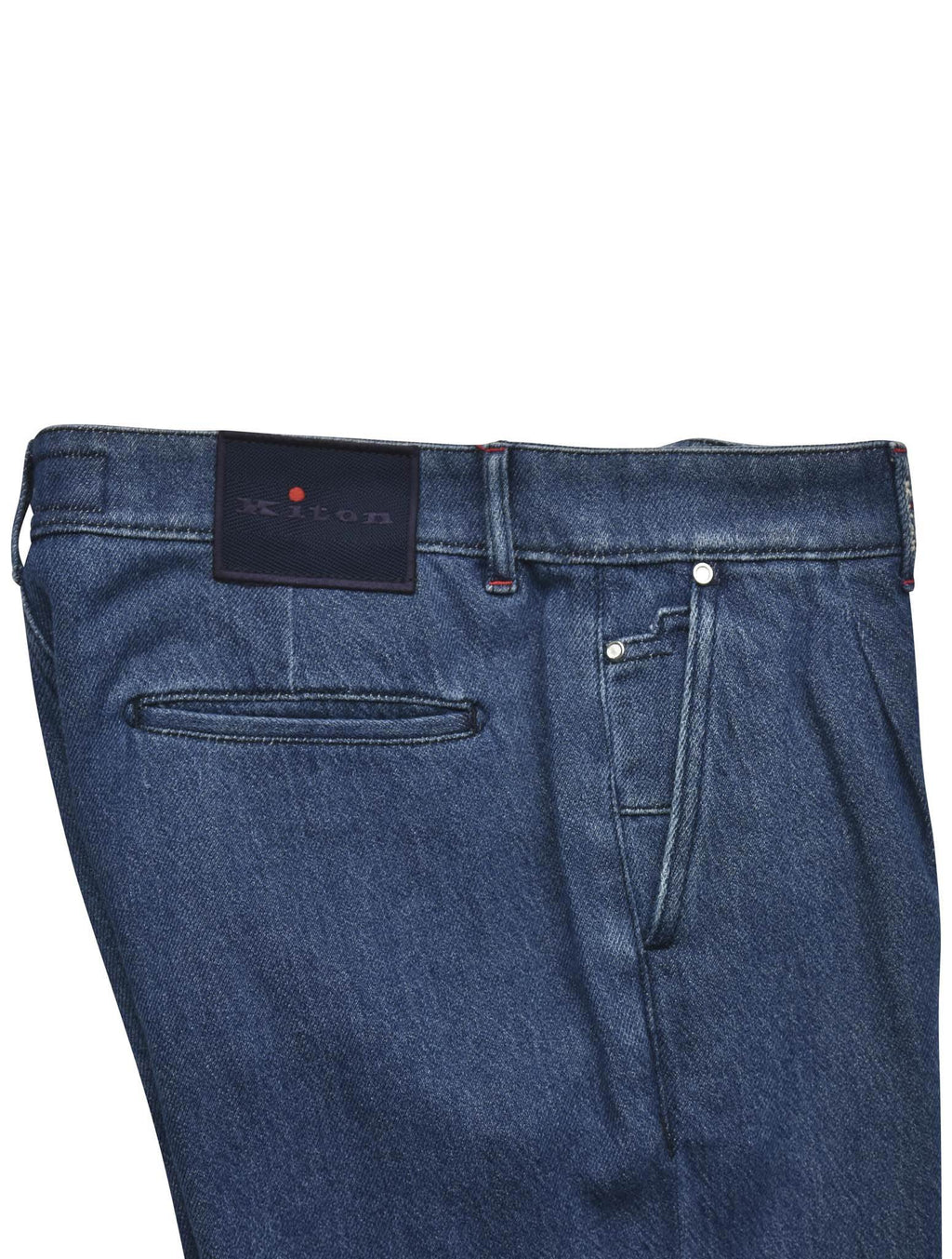 Kiton Blue Cotton Pants