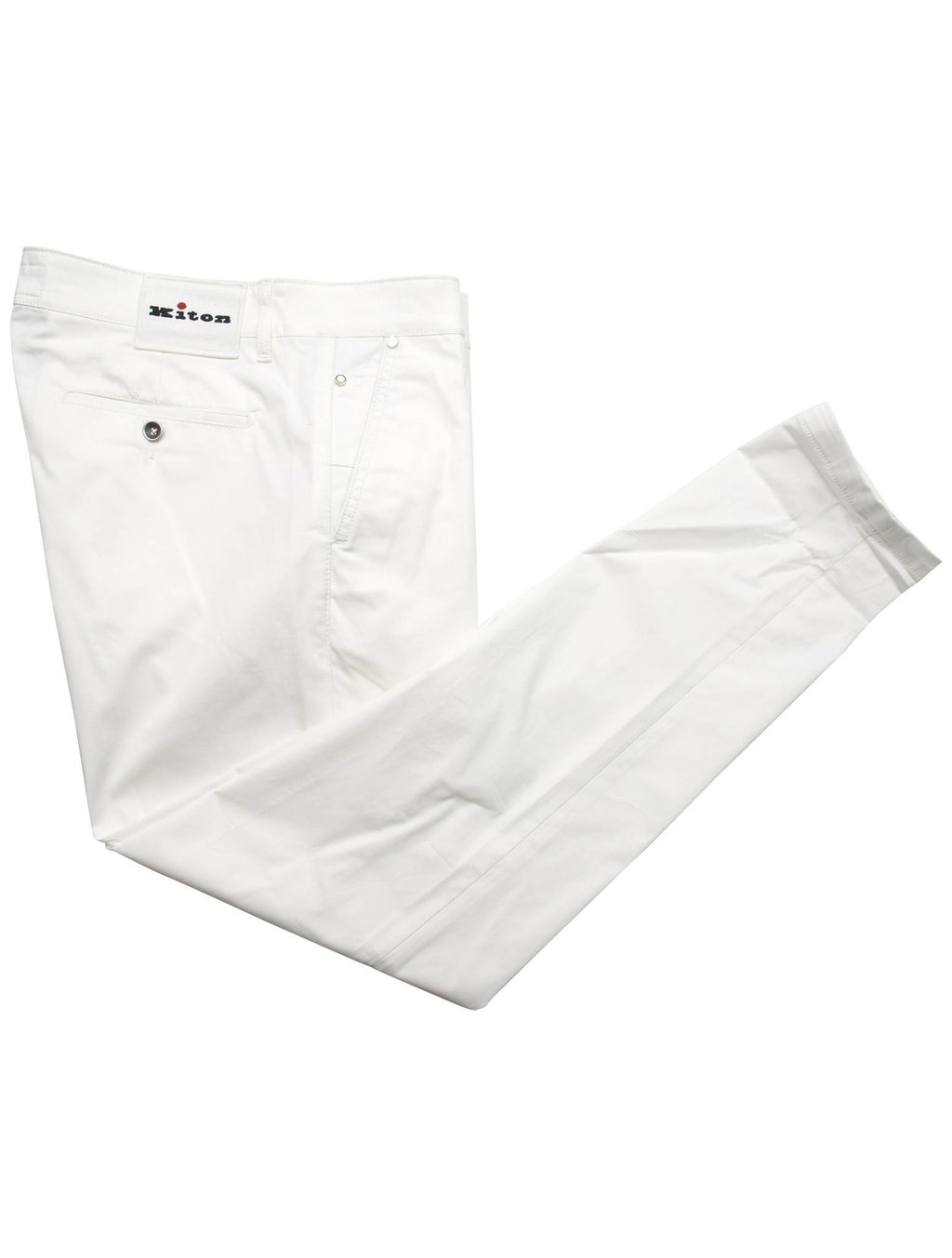 Kiton Kiton White Cotton Ea Pants White 000