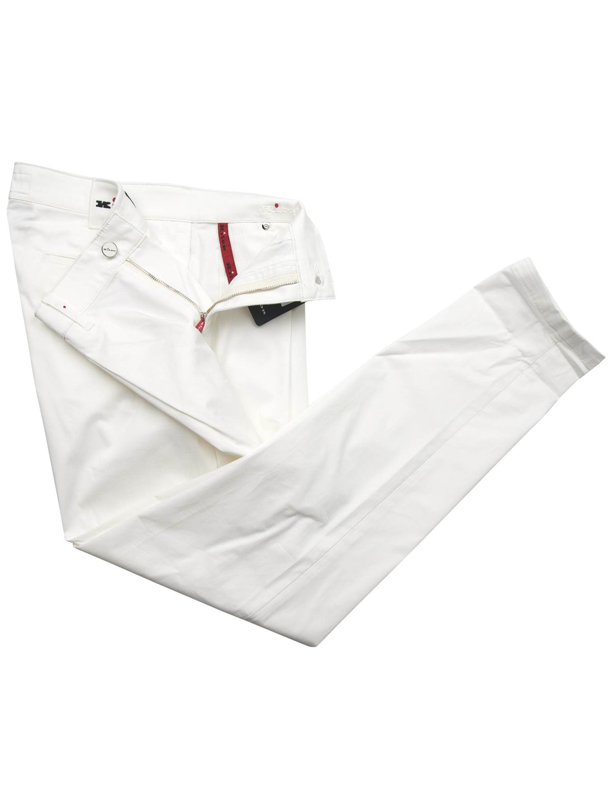 Kiton Kiton White Cotton Ea Pants White 001