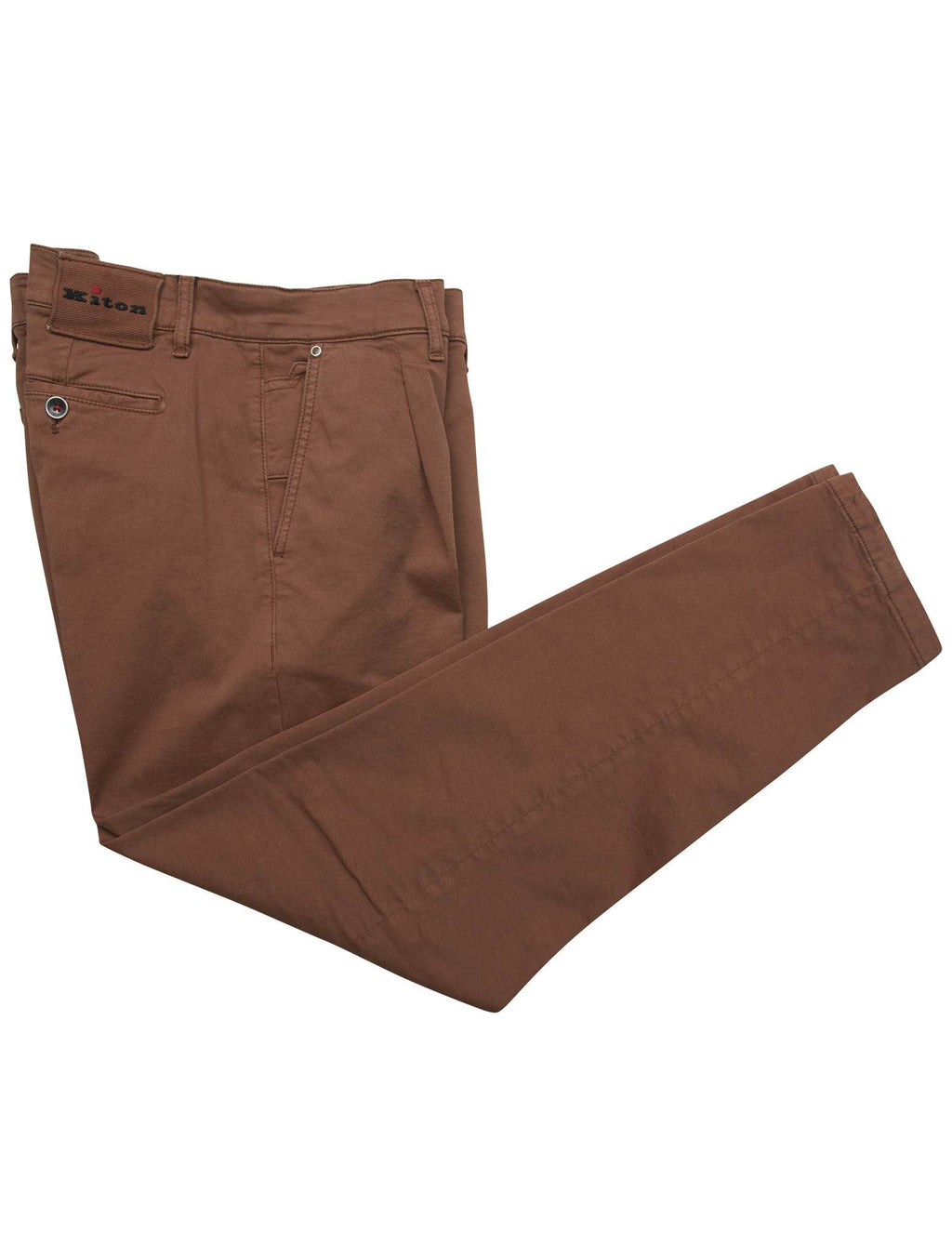Kiton Brown Cotton Ea Pants