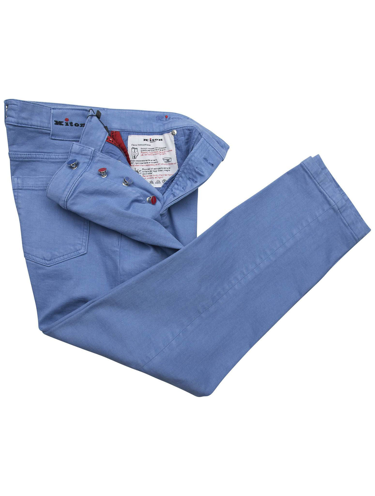Kiton Kiton Blue Cotton Ea Jeans Blue 001