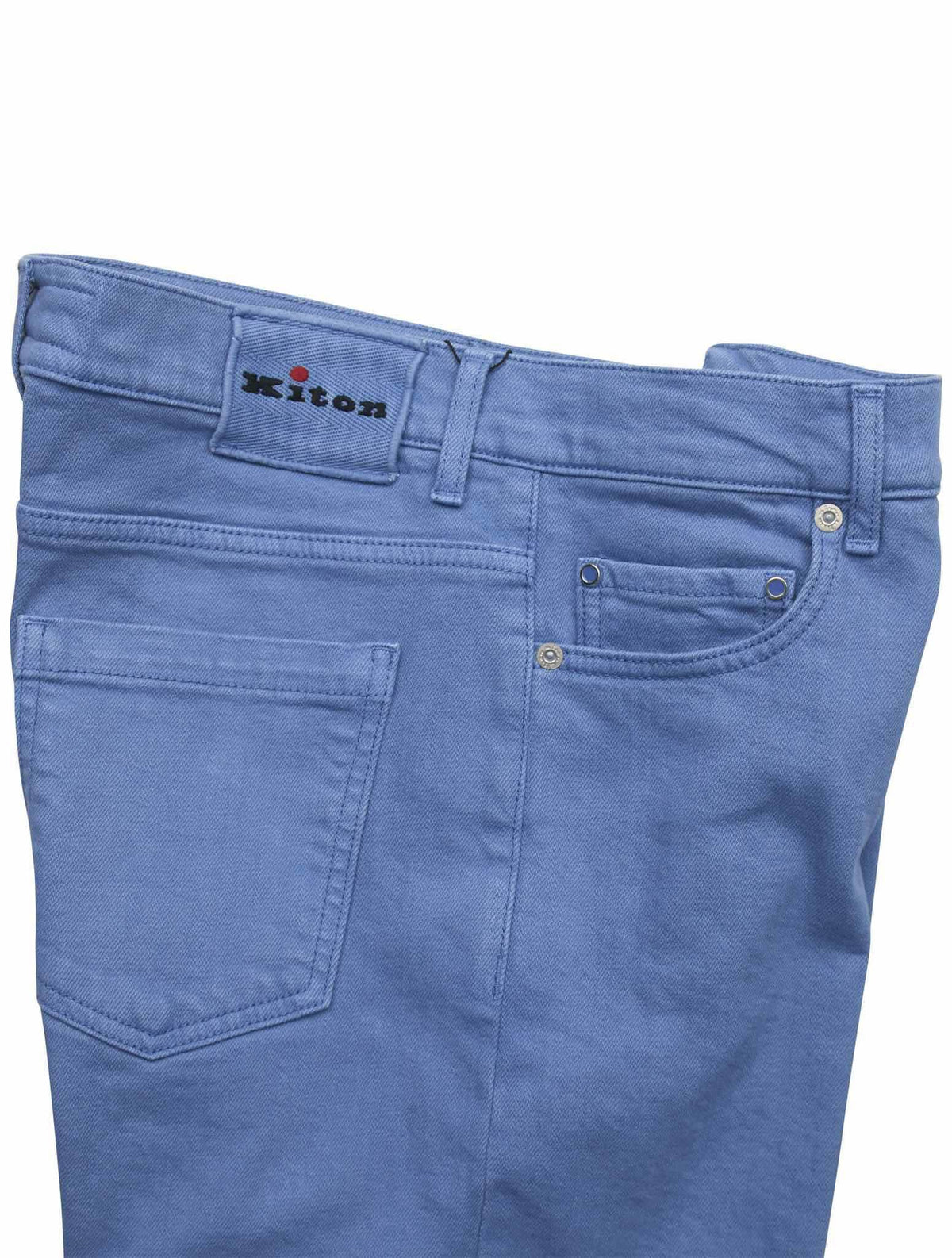 Kiton Blue Cotton Ea Jeans
