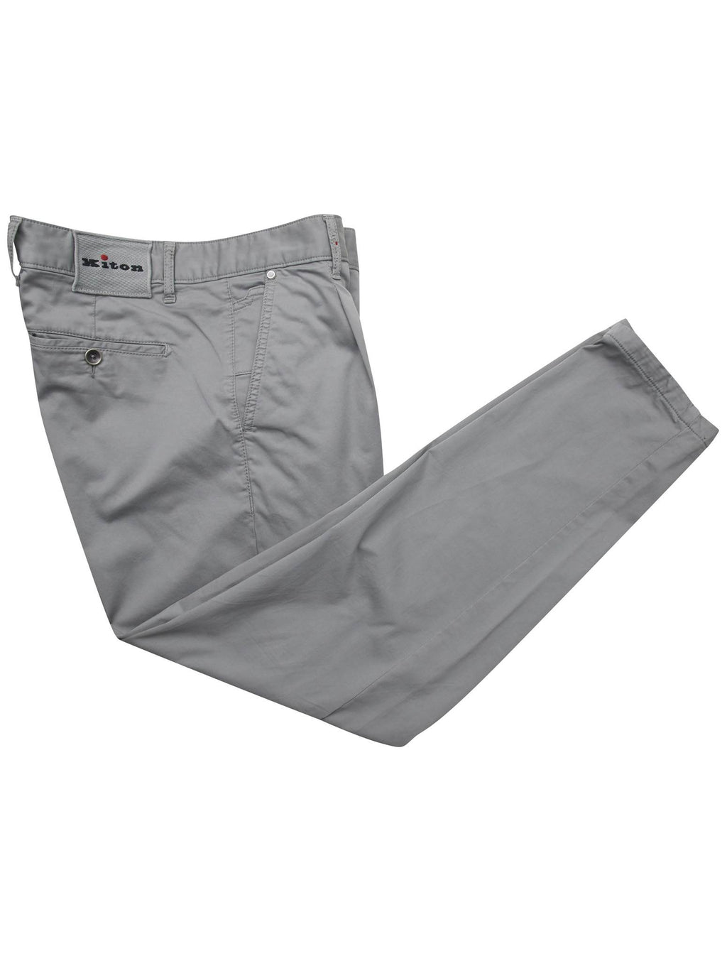 Kiton Gray Cotton Ea Pants