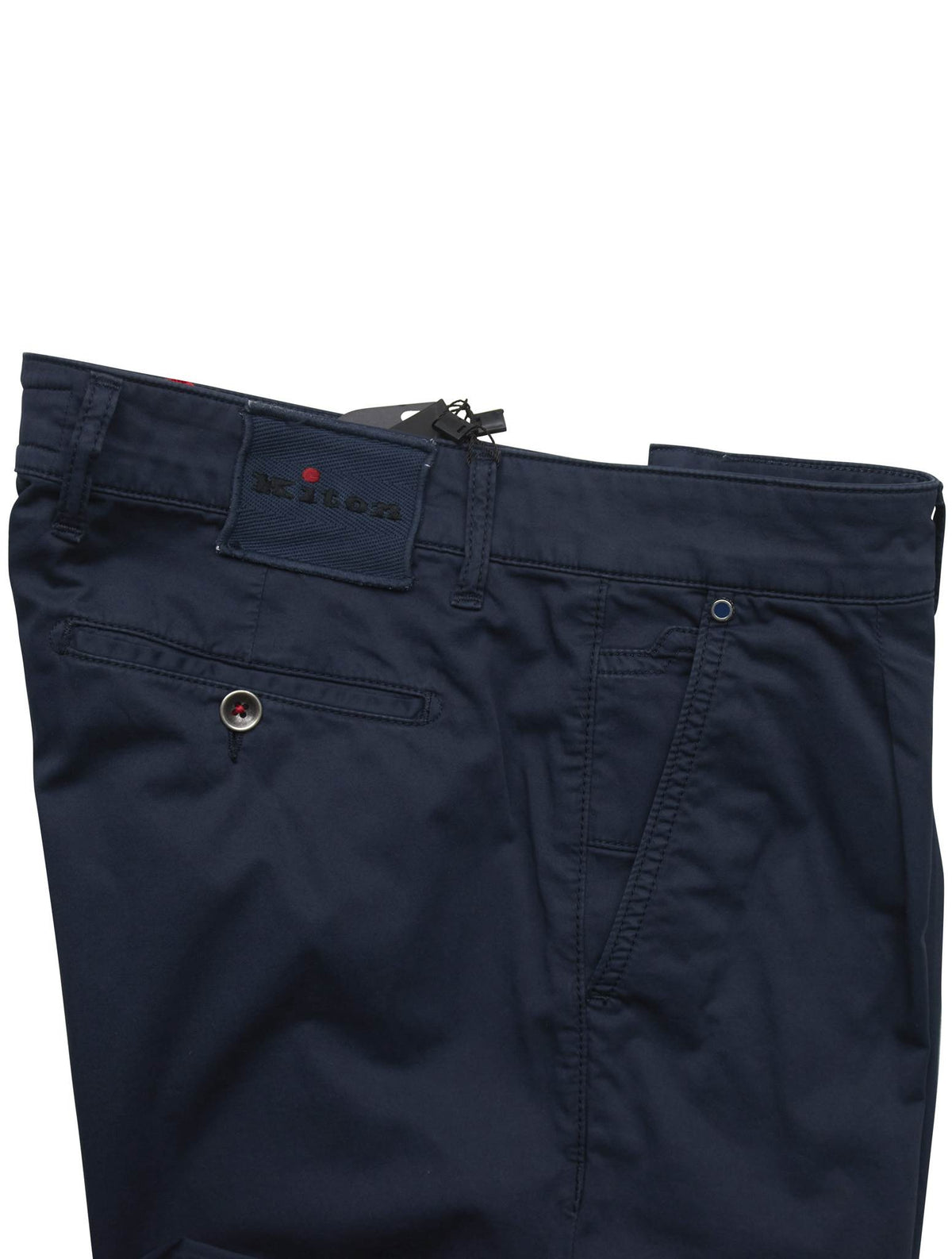 Kiton Blue Cotton Ea Pants