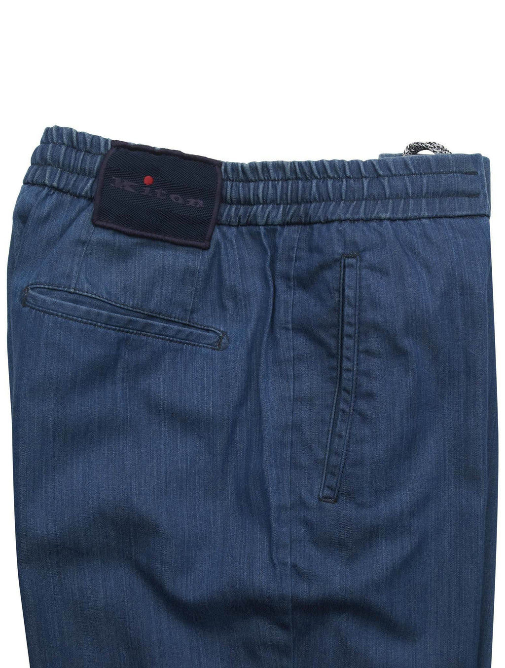 Kiton Blue Cotton Ea Pants