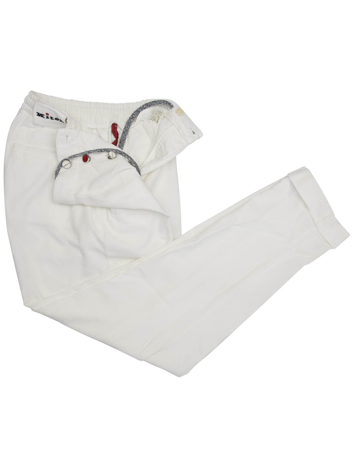 Kiton Kiton White Ly Cotton Ea Pants White 001
