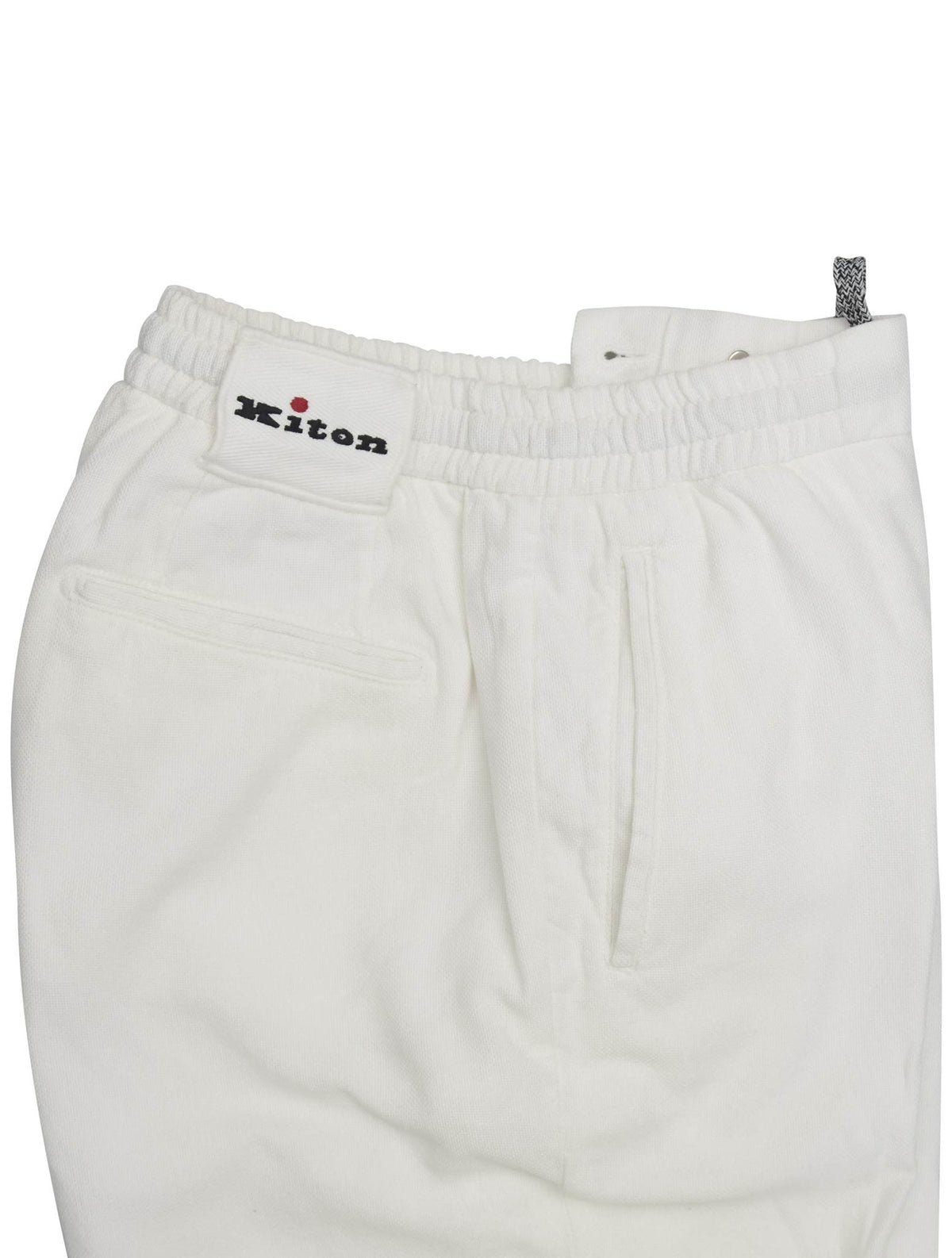 Kiton White Ly Cotton Ea Pants