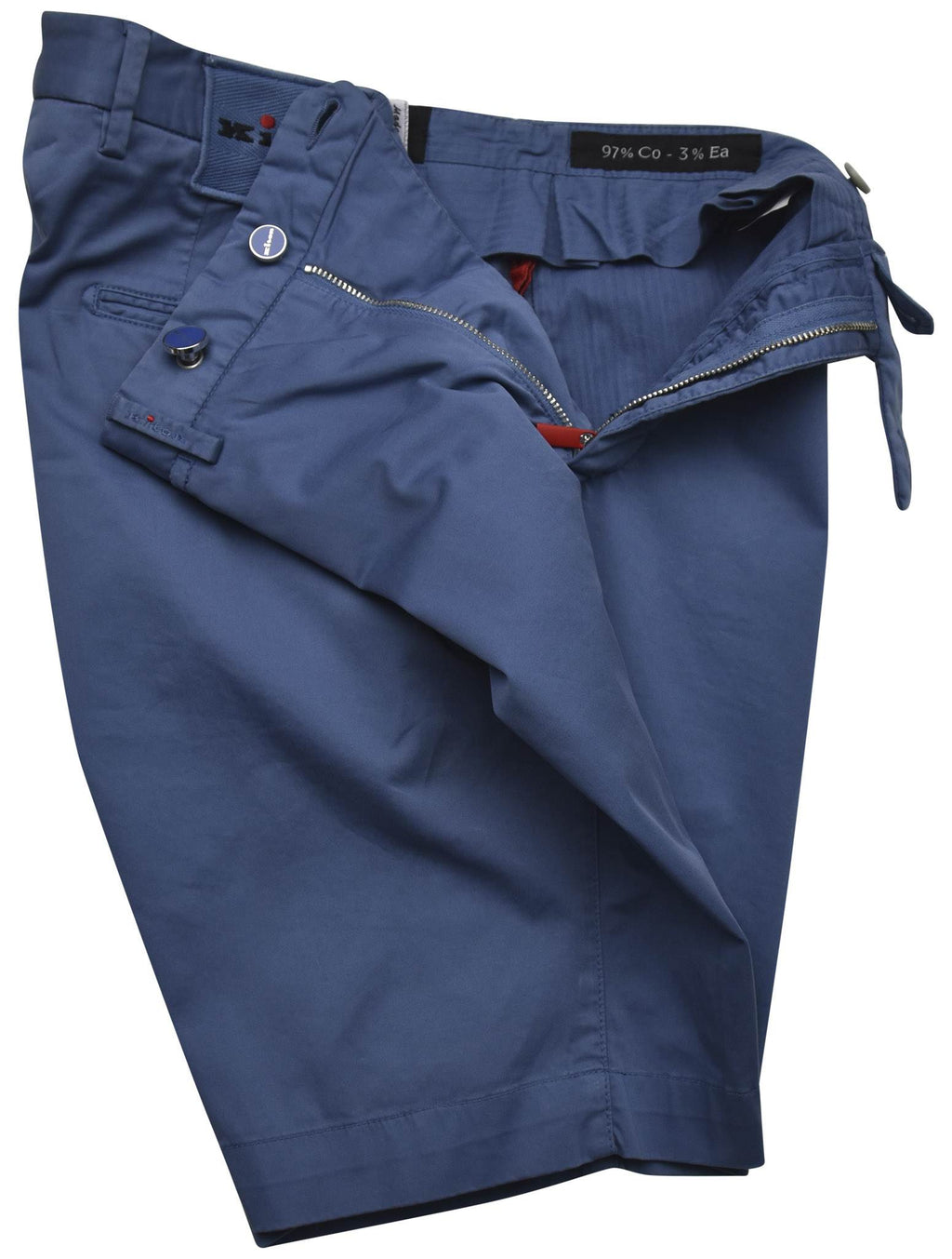 Kiton Kiton Blue Cotton Ea Short Pants Blue 001