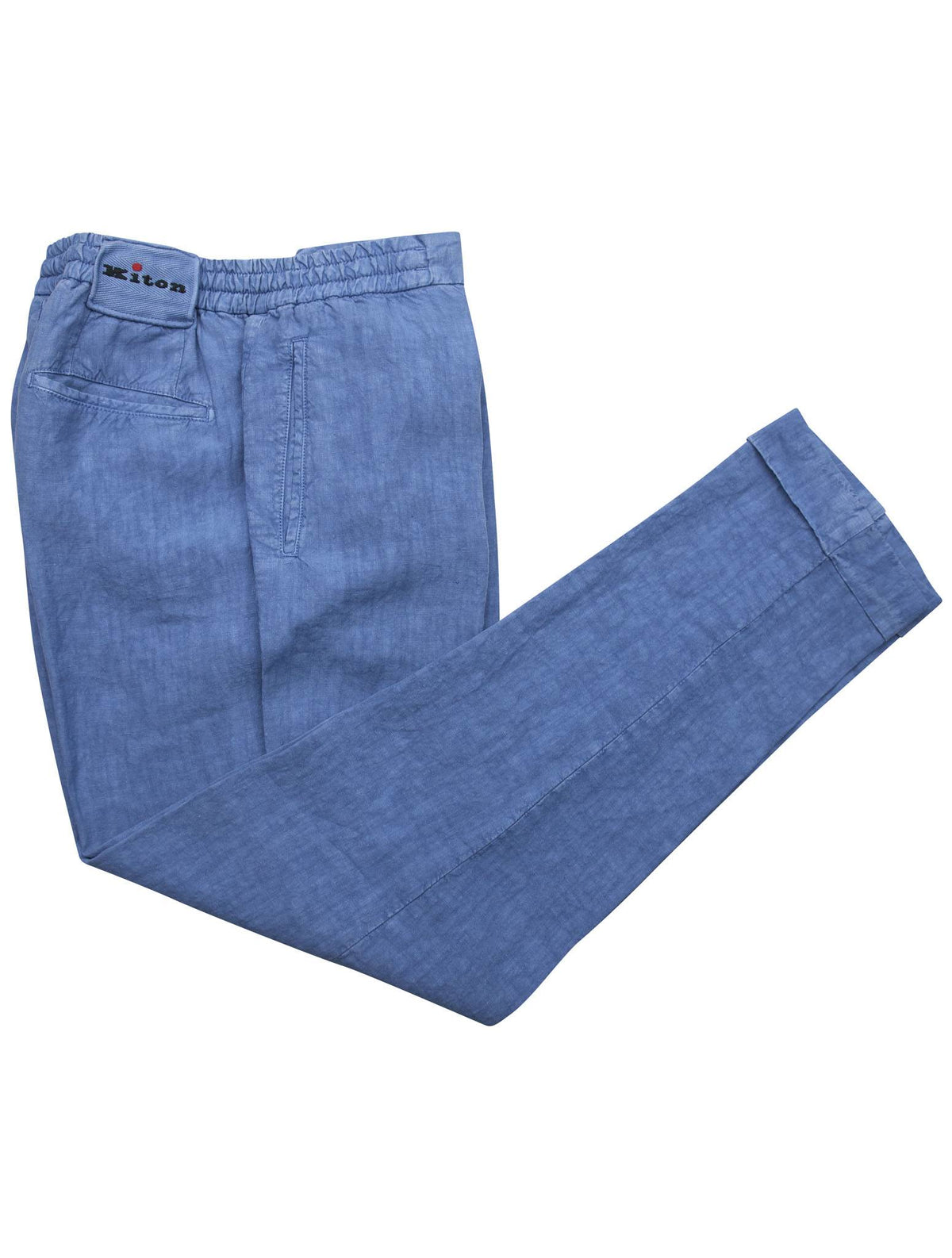 Kiton Blue Linen Pants