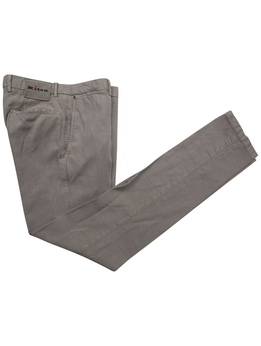 Kiton Gray Ly Linen Cotton Pants
