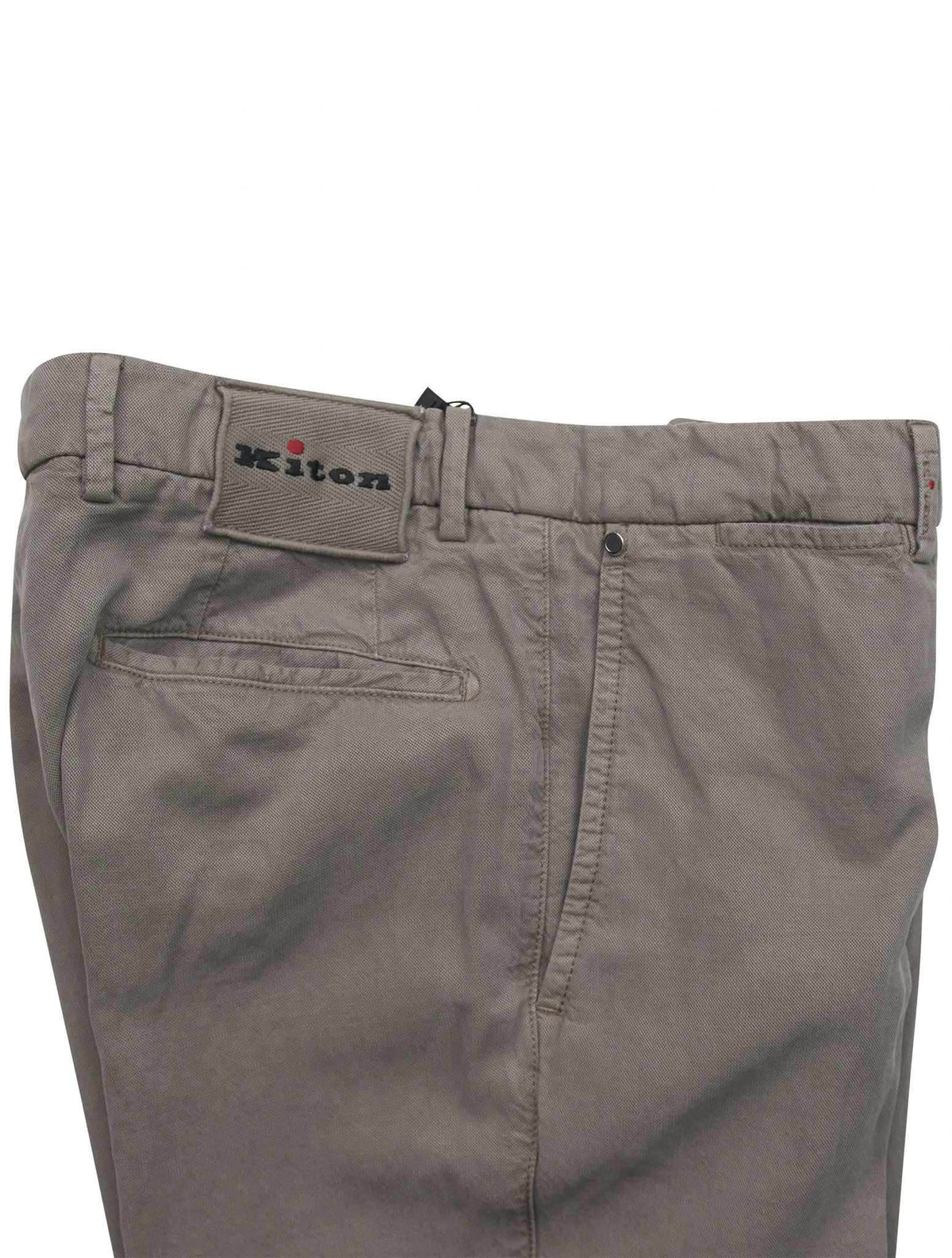 Kiton Gray Ly Linen Cotton Pants