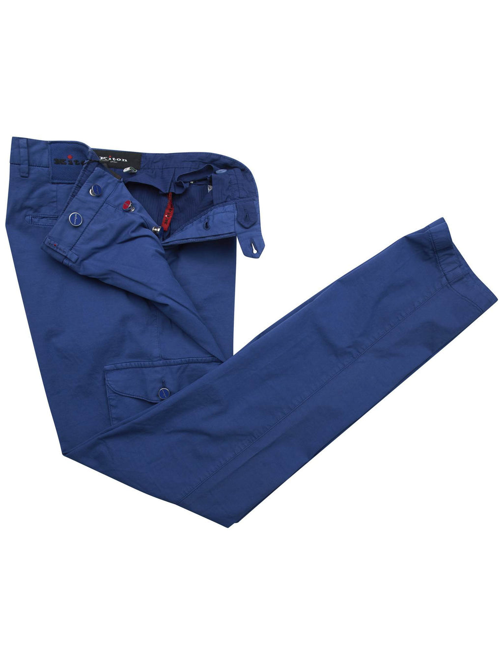 Kiton Kiton Blue Cotton Silk Ea Cargo Pants Blue 001