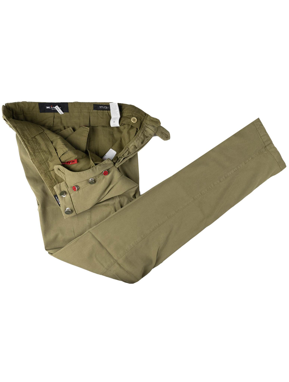 Kiton Kiton Green Lyocell Ea Pants Green 001