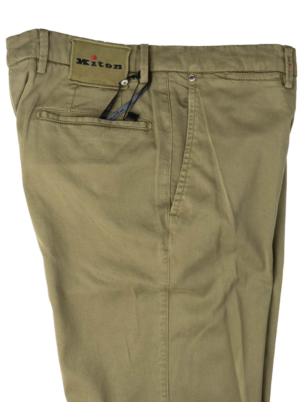 Kiton Green Lyocell Ea Pants