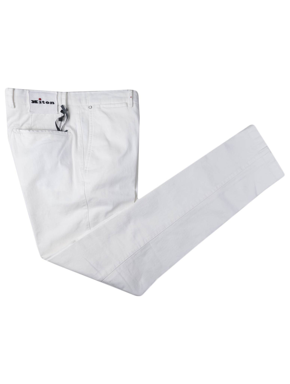 Kiton Ivory Cotton Cashmere Ea Pants