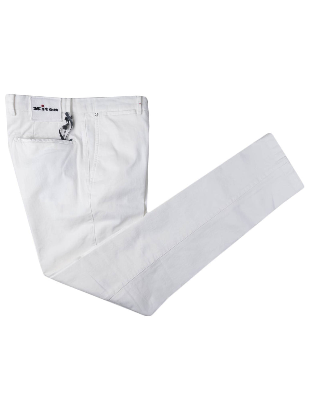 Kiton Kiton Ivory Cotton Cashmere Ea Pants Ivory 000