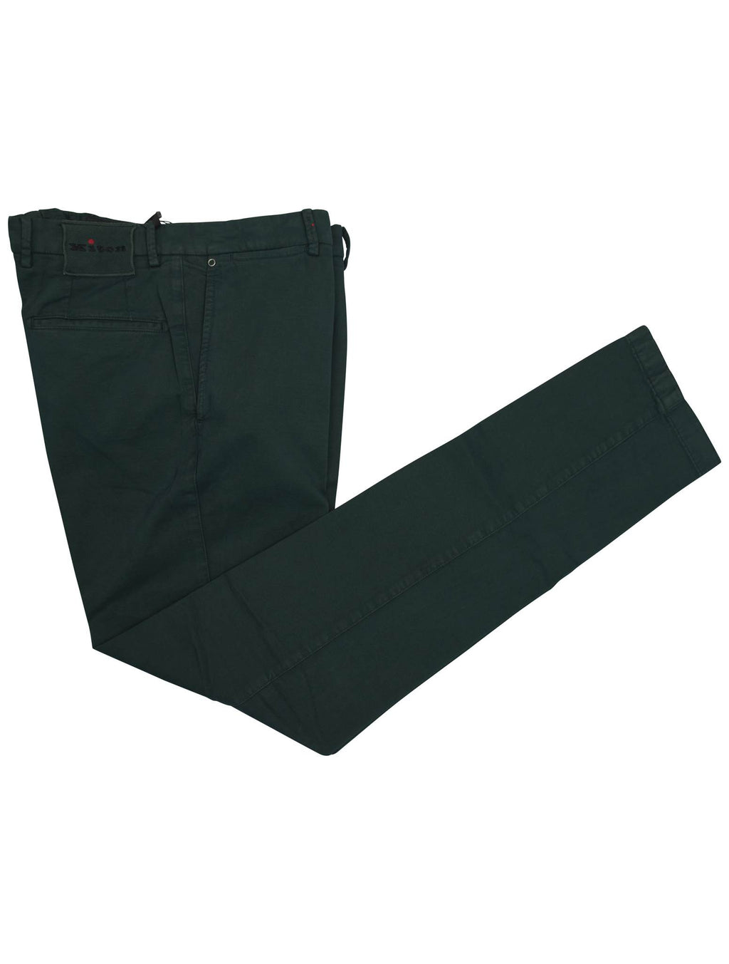 Kiton Green Cotton Cashmere Ea Pants