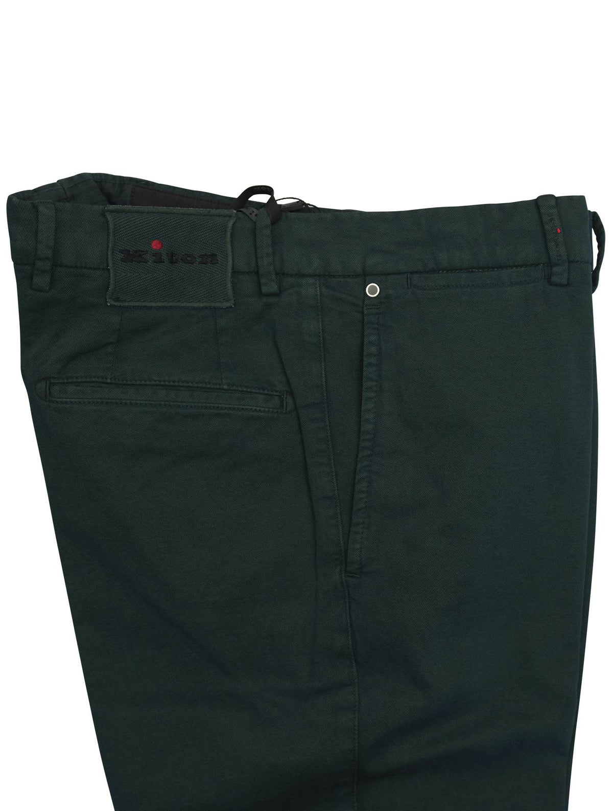 Kiton Green Cotton Cashmere Ea Pants