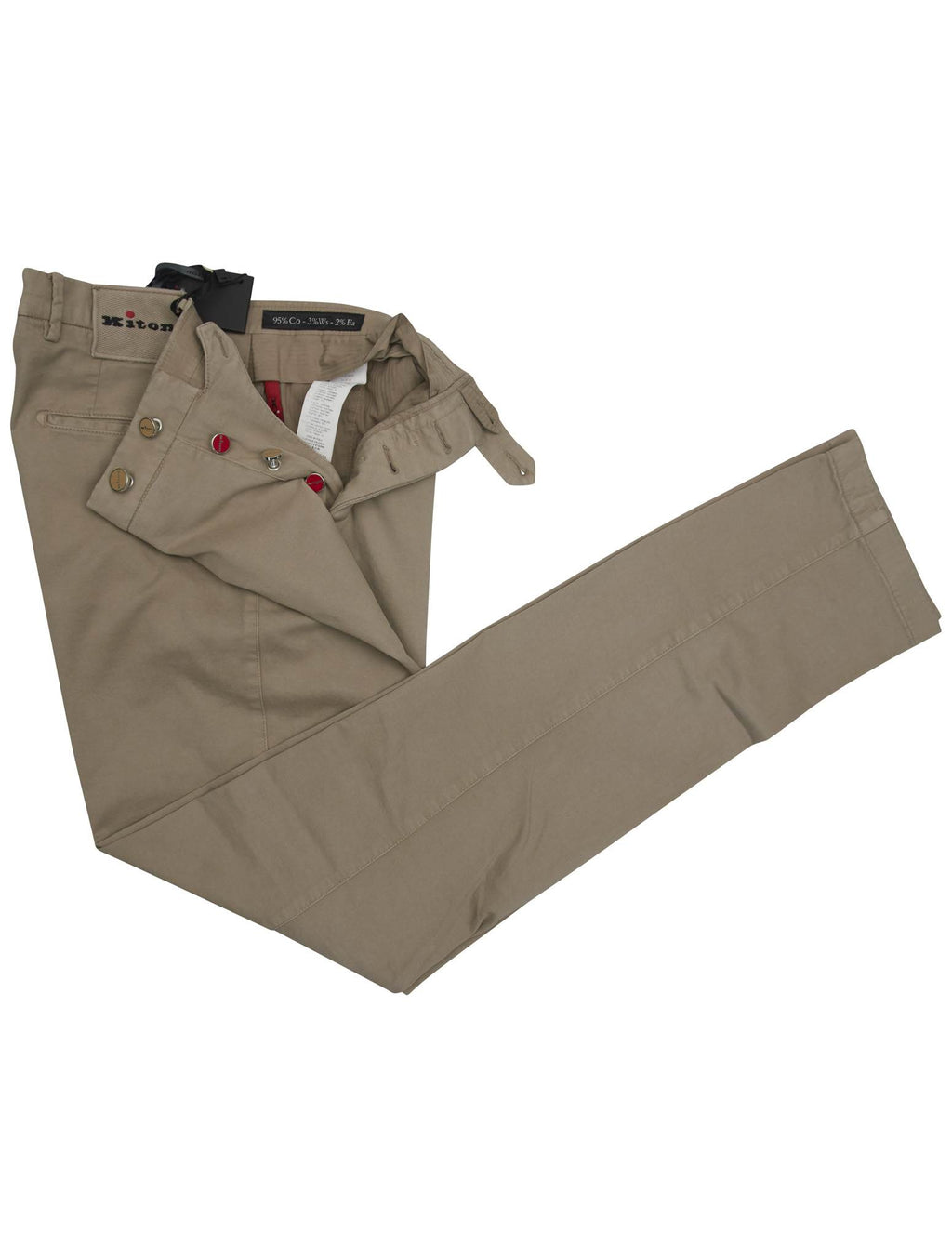 Kiton Kiton Beige Cotton Cashmere Ea Pants Beige 001