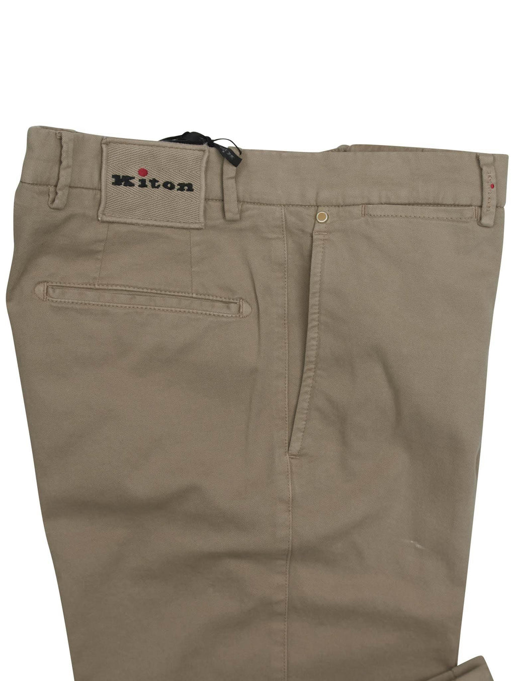 Kiton Beige Cotton Cashmere Ea Pants