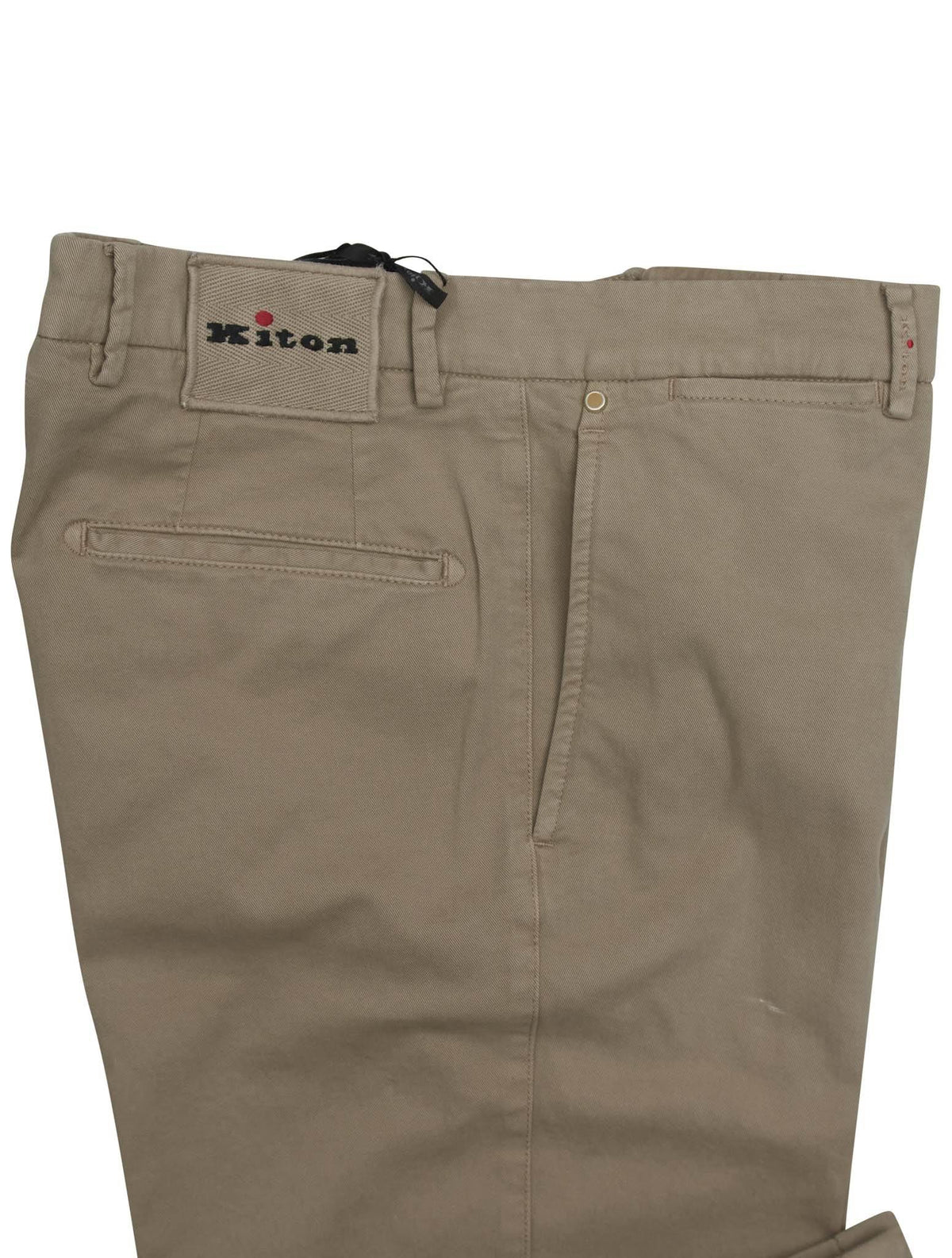 Kiton Beige Cotton Cashmere Ea Pants