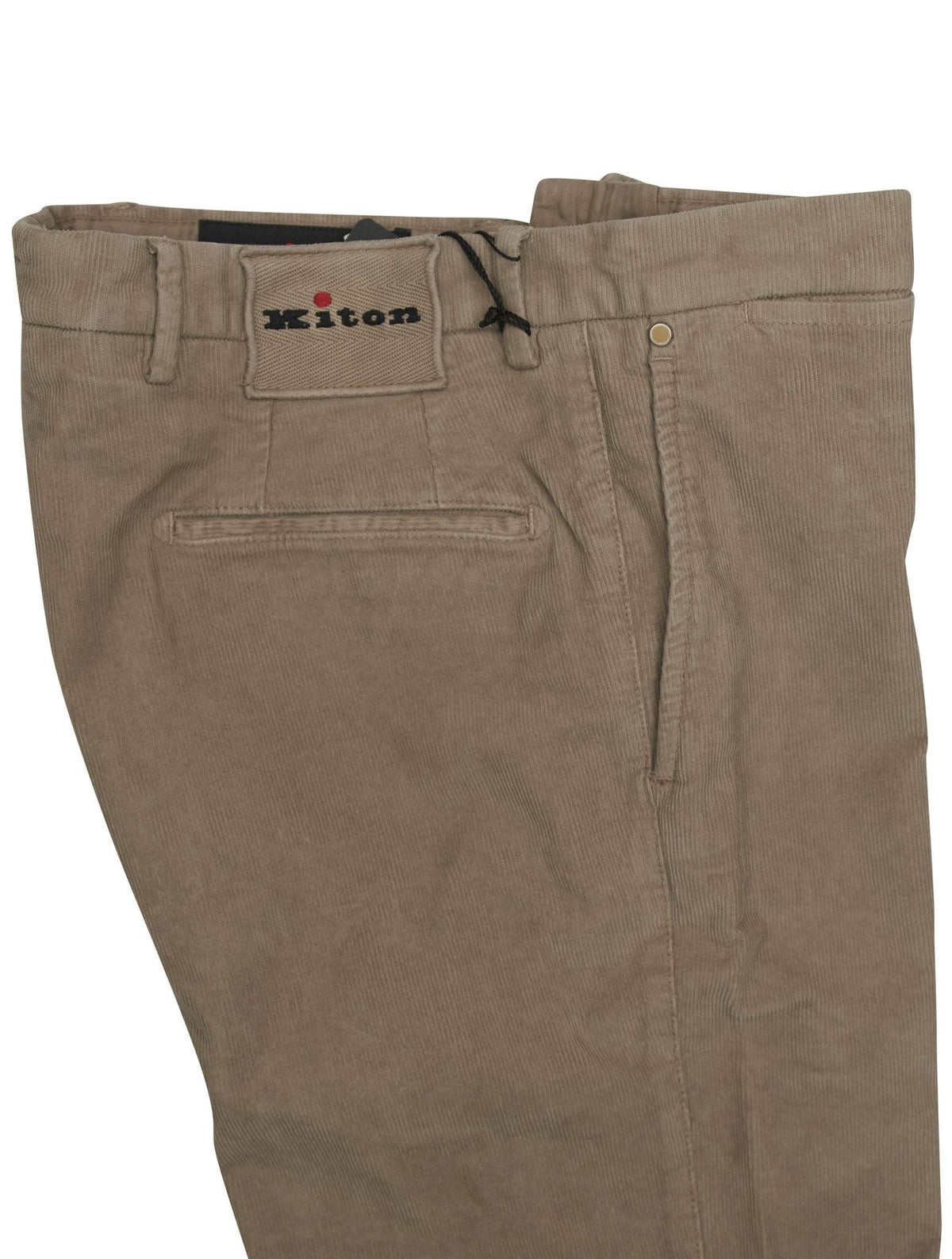 Kiton Brown Cotton Ea Pants
