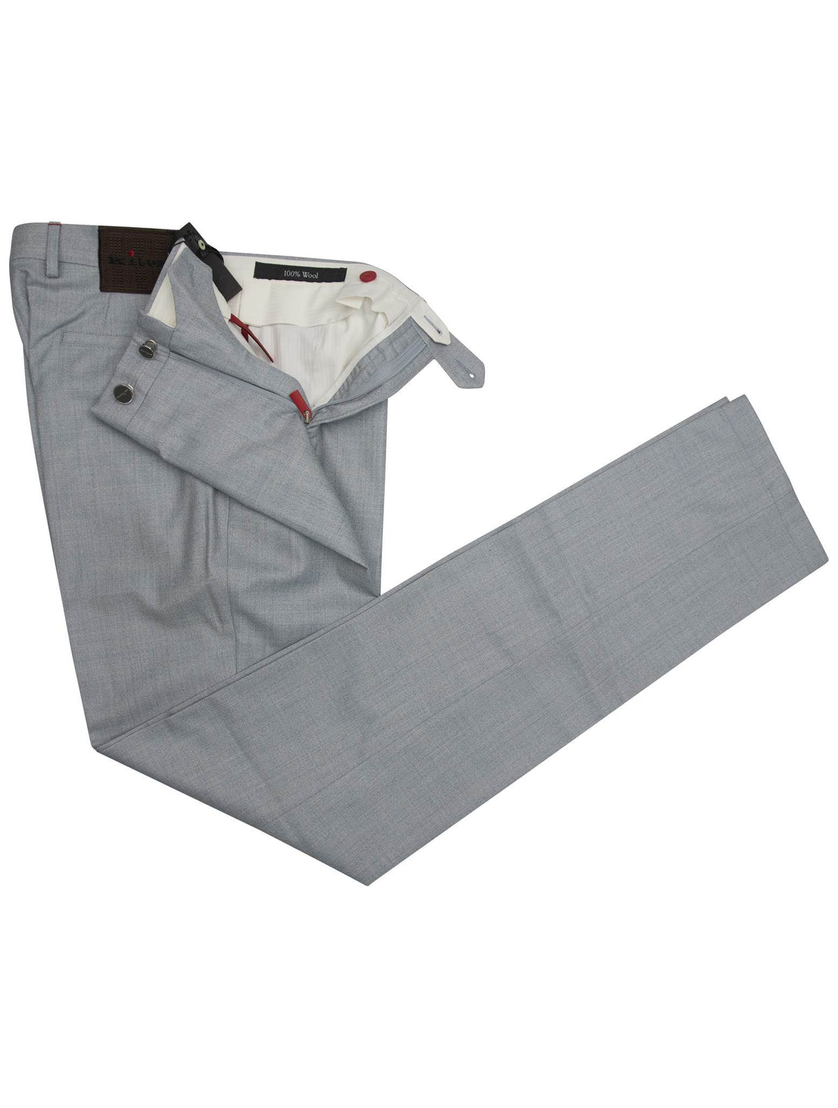 Kiton Kiton Light Blue Wool Pants Light Blue 001