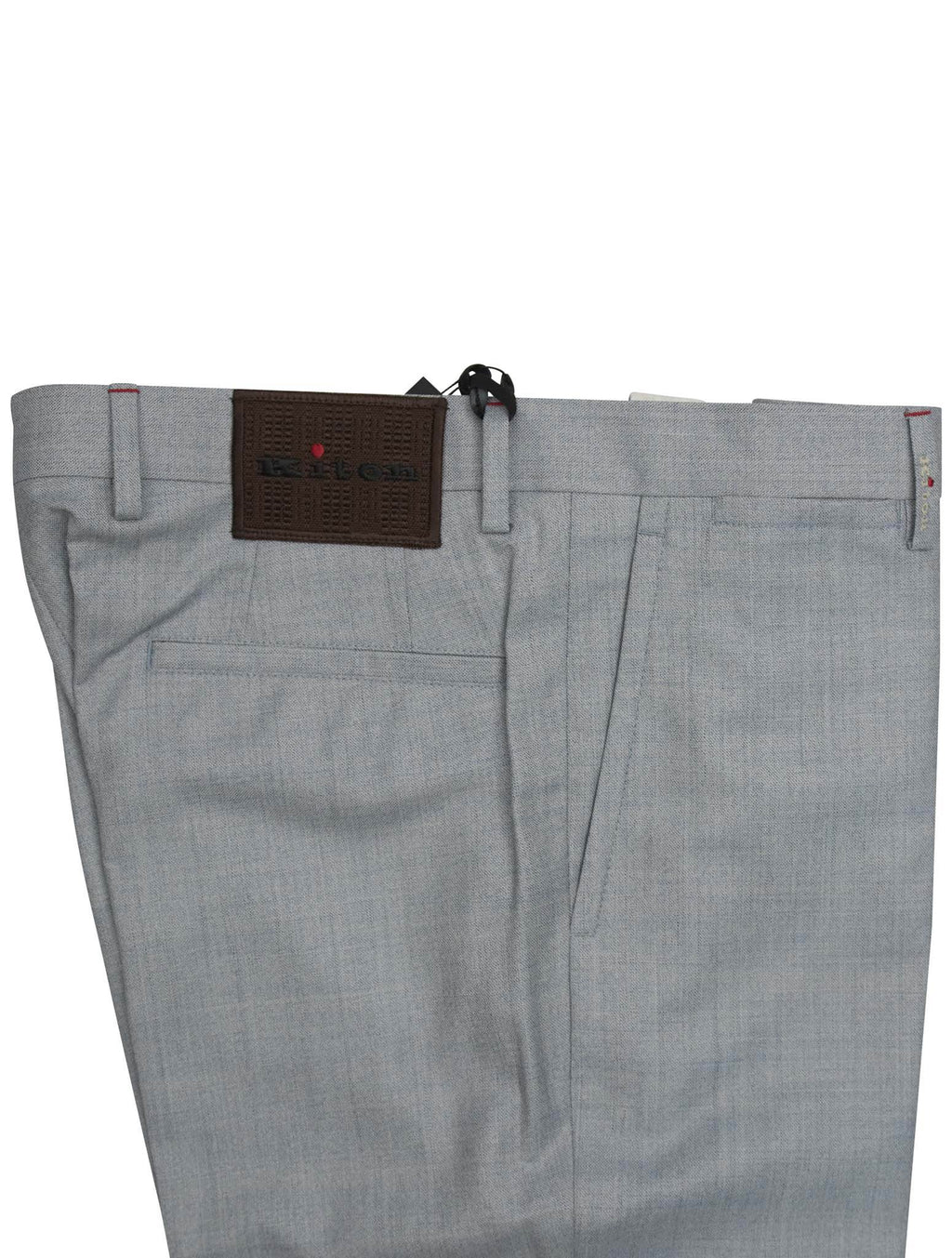 Kiton Light Blue Wool Pants