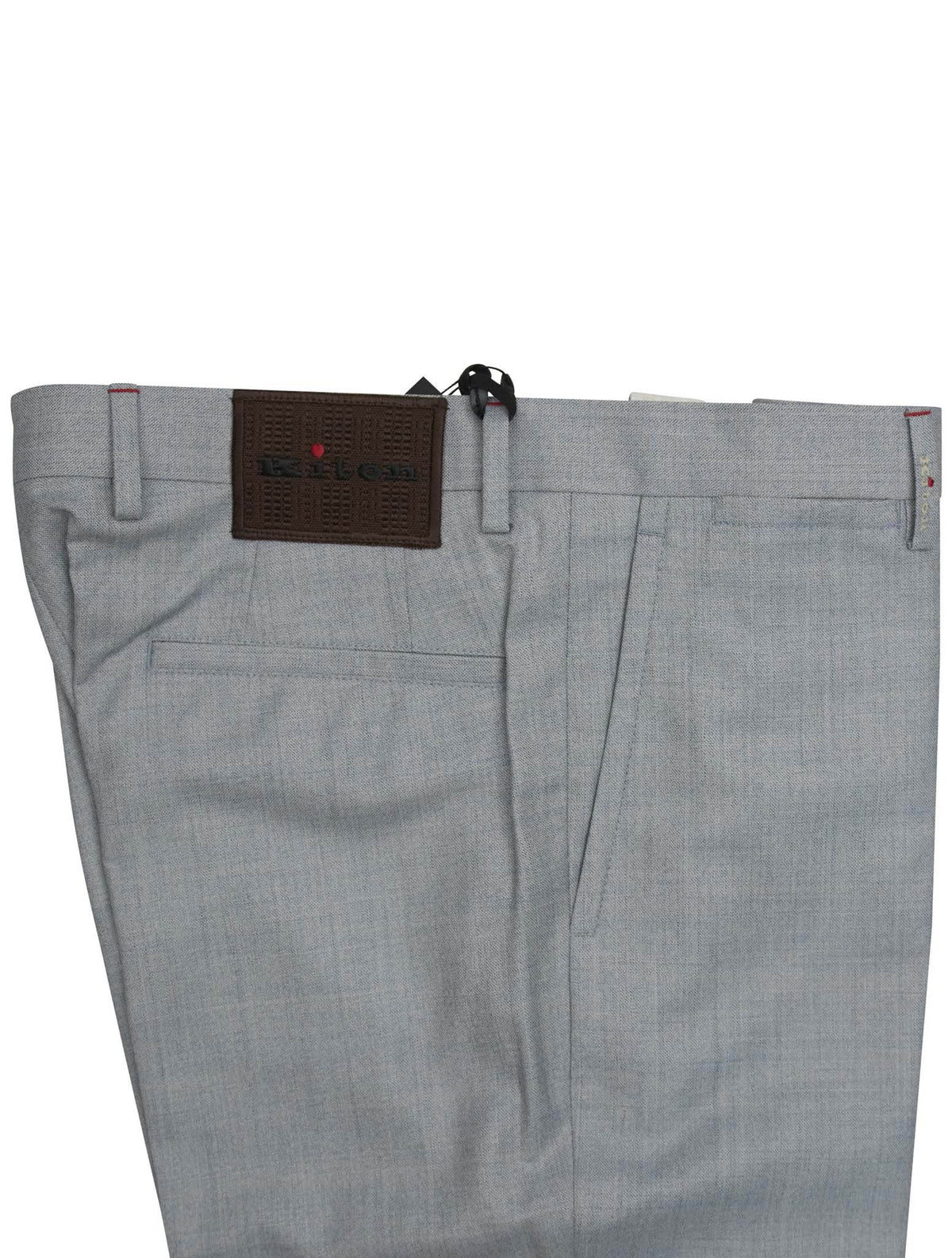 Kiton Light Blue Wool Pants